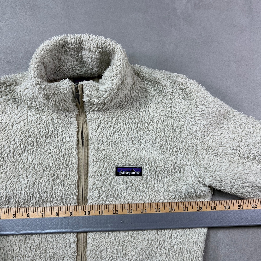 Patagonia Los Gatos Fleece Jacket Womens M Birch White Full Zip High Pile Soft - Picture 3 of 8